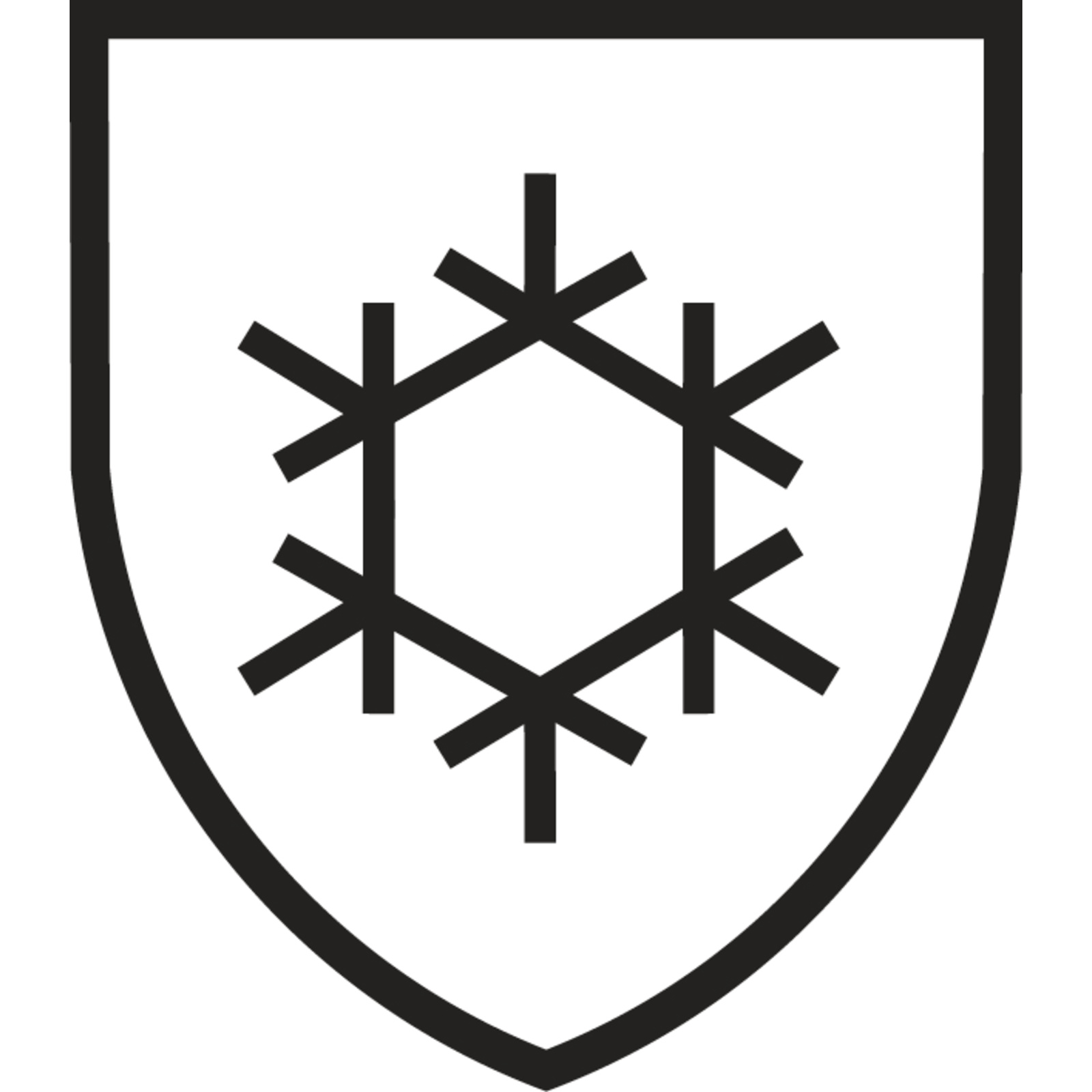 防冻手套（“X”=未经检验）